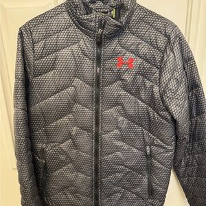 Under Armour Black and Gray Patterned Jacket